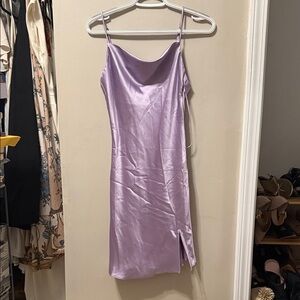 Elegant Lavender Slip Dress